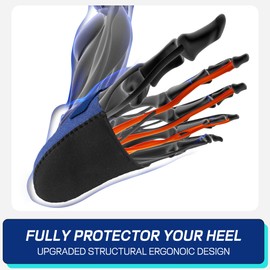 Plantar Fasciitis Heel Cup,Heel Sleeve Inserts,Adjustable Heel Protectors,Heel Cushion for Achilles Tendonitis,Bone Spur Aching Feet Relieve Heel Pain.