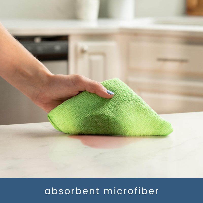 S&T INC. 25 Pack Microfiber Cleaning Cloth, Bulk Towels for