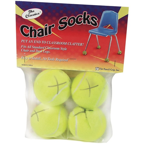 The Classics Chair Sox, Yellow, 4 Count (TPG-230)