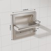 WZKALY Toilet Paper Holder 2 Pack, Recessed Pivoting Toilet Paper