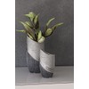 Modern Decorative Vase / Flower Vase, Ceramic, Silver / Grey,