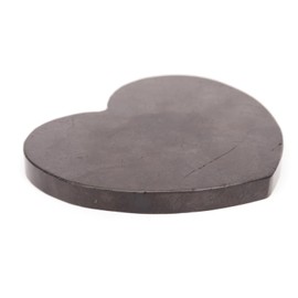 Igox Shungite Polished Plate Heart Tile 100mm Stones Shungite Healing