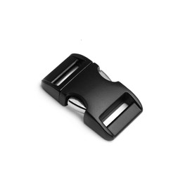 Ganzoo Alumaxx Metal Click Clasp, Set of 8, 5/8 Inch Clip Clasp/Buckle for Paracord Bracelets, Dog Collars, Backpack, Powder-Coated, Colour: Matte Black
