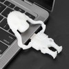 Cartoon U Disk White Skull Appearance High Speed Bulk Storage