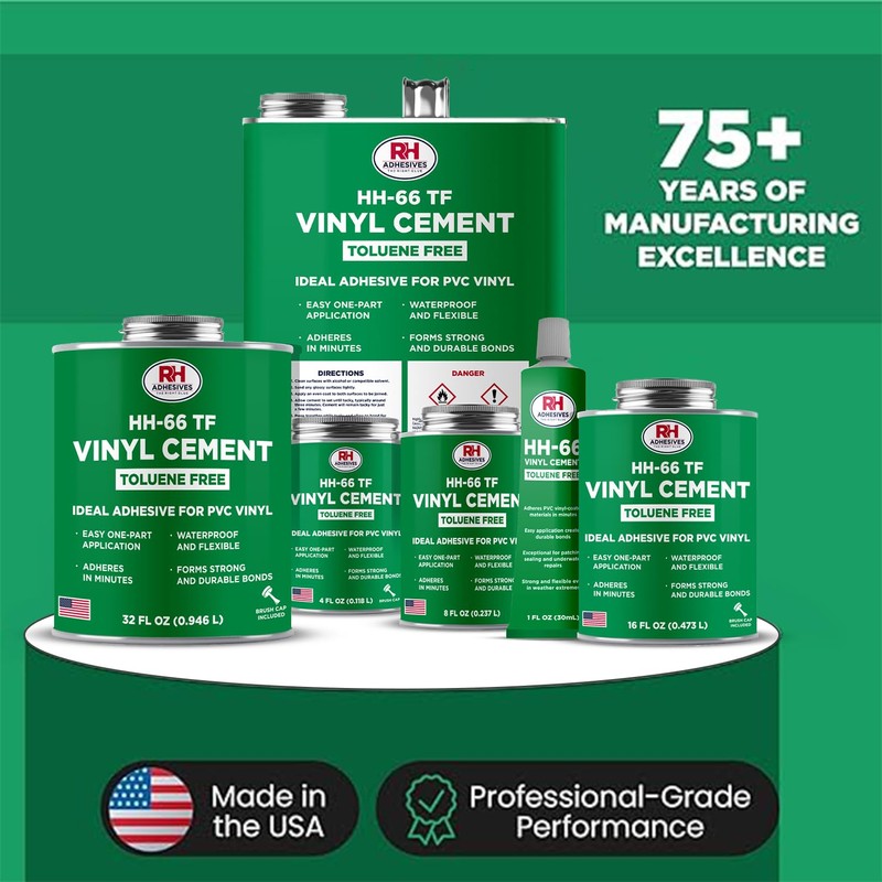 HH-66 Toluene Free Vinyl Cement 1 oz - Vinyl Adhesive,