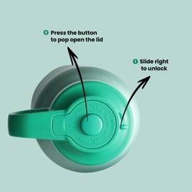 BOTTLE BOTTLE Water Bottle for Carbonated Drinks 20oz Insulated Bottles for Fizzy Drinks Keep Carbonation Longer Leak Proof for Sports Travel School(Green)