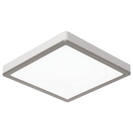 Homewerks 100-CFM 2 Sones Brushed Nickel Square Ventilation Fan with Dimmable LED Light and Magnetic Trim Ring, 7105-12-BN Bathroom Ceiling Fan with Light