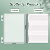 CALLYSONIC Pack of 2 College Notepad A4 Lined Ring Binder