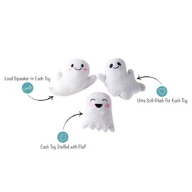 Fringe Studio Mini Dog Toy Set, Hey Boo, Set of 3 (289452), Multicolor