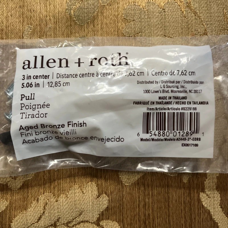 allen + roth 3-in (76mm) Center to Center Aged Bronze