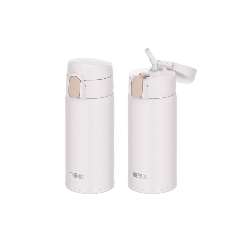 Thermos FKA-350 WH Vacuum Insulated Straw Bottle, 12.2 fl oz