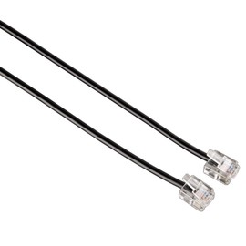 Hama | 6m Male to Male Telephone Cable - Black