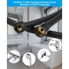 HIbbent 90'' All Metal Shower Hose, Extra Long Stainless Steel