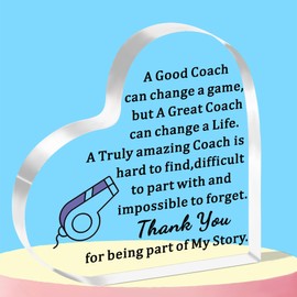 WTOPP Coach Gifts,Thank You Gift For Football,Runner,Baseball, Softball,Volleyball Coaches Keepsake,Coach Chrsitmas Birthday Acrylic Plaque Gifts