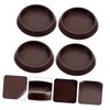 TEHAUX 8pcs Non-Slip Plastic Furniture Coasters Multi-Function Chair Wheel Stoppers