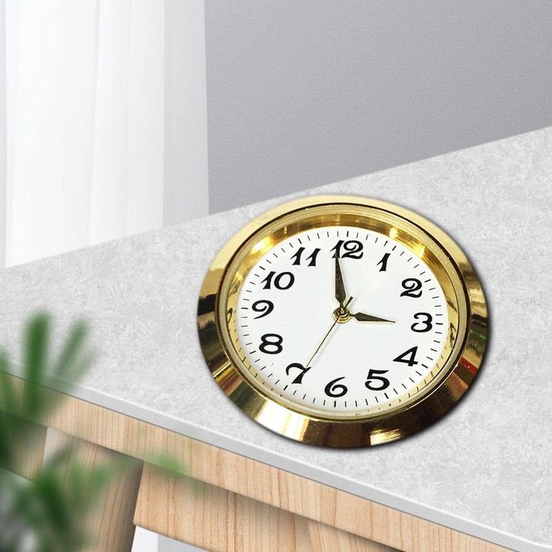 Colcolo Round Clock Insert Clock Face with Arabic Numerals Fit