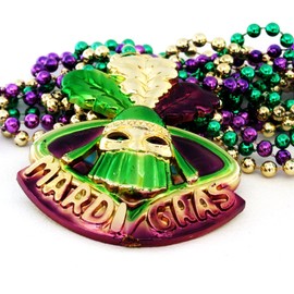 The Duke Parade Float Rider Bead Necklace New Orleans Mardi Gras Beads Cajun Carnival Festival