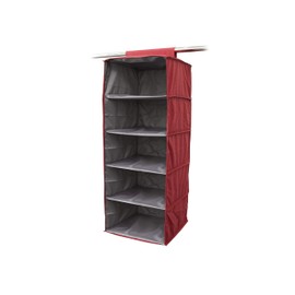 Covermates Keepsakes Hanging Closet Organizer - Heavy Duty Material, Sturdy Interior Shelves - Closet Storage, Scarlett Red