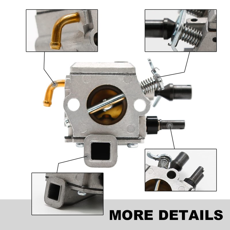 Carburetor Kit Replacement for Stihl 034 036 MS340 MS360 Chainsaw,