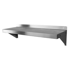 GSW Stainless Steel Commercial Wall Mount Shelf, 14 by 24-Inch, NSF