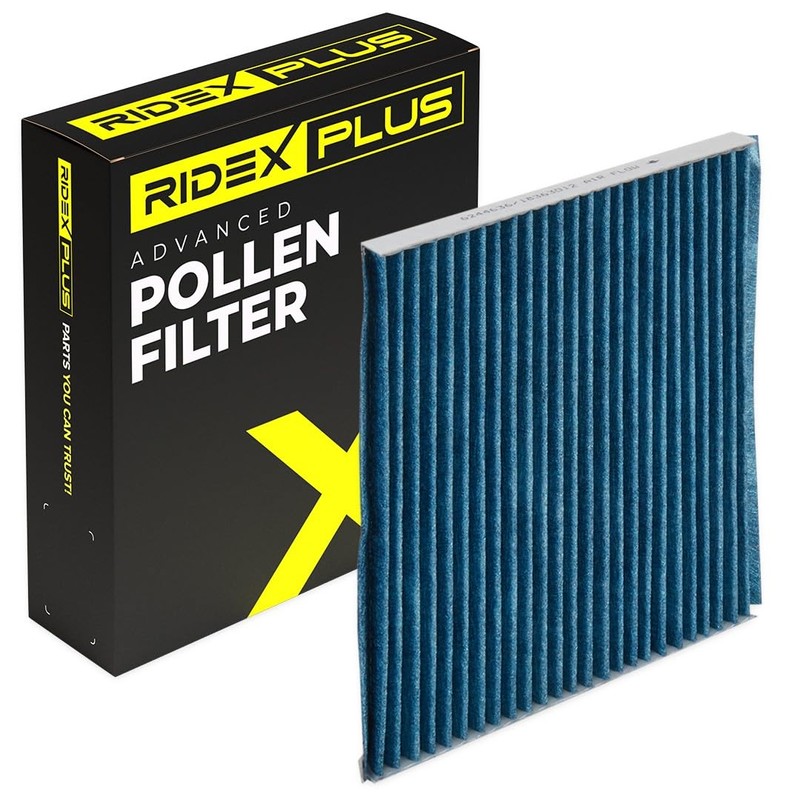 RIDEX Plus cabin air filter, 424I0610P, pollen filter, activated carbon,