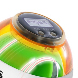 Powerball Max Red, gyroskopischer Handtrainer mit rotem Lichteffekt inkl. Drehzahlmesser, transparent-rot, das Original von Kernpower