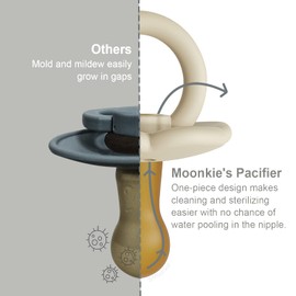 Moonkie Rubber trees the pacifier one two. Without BPA cosy safety that of a baby newborn goods xprop | age zero months