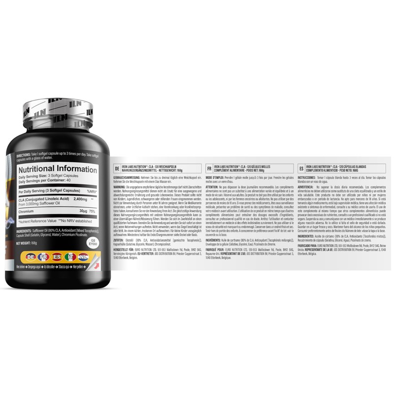 CLA Supplement High Strength for Metabolism – 3000mg per Serving