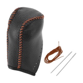 TUCKBOLD Anti-Slip Gear Shift Knob Cover Car Stick Shifting Handle Protector for Toyota Corolla Brown Faux Leather