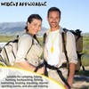 Honoson 100 Pcs Whistle for Adults with Lanyard Plastic Safety