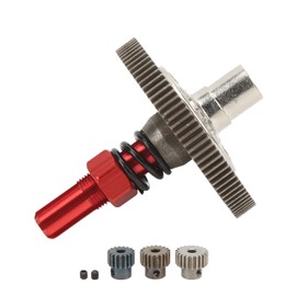 Slipper Gear Set, 91T Slipper Gear Set Differential Upgrade Parts Metal Gear Assembly for Arrma Senton 1:10 RC Cars(Red)