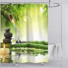 Aitsite 2020 Shower Curtain with Hooks Waterproof Shape-Retaining Bath Curtain