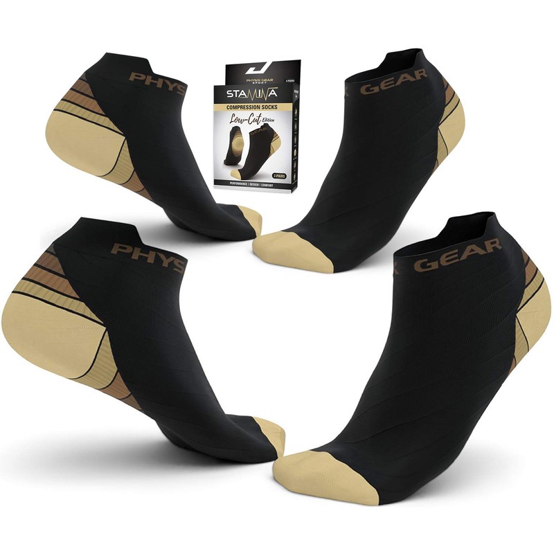 Physix Gear Plantar Fasciitis Compression Socks for Women & Men,