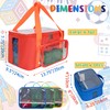 FURIMETY 4 Pack Magnetic Tiles Storage Bag Compatible with Magnatiles,