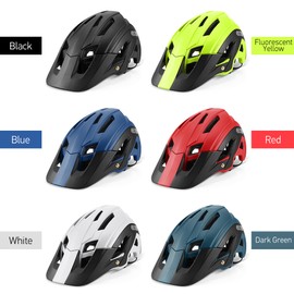 Lixada Lightweight Cycle Bicycle Helmet with Detachable Visor Mountain Bike Sports Safety Protective Helmet 16 Vents