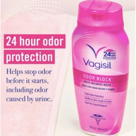 Vagisil Odor Block Daily Intimate Vaginal Feminine Wash 12oz