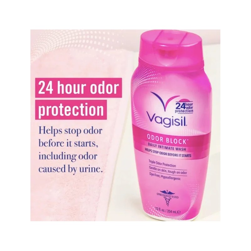 Vagisil Odor Block Daily Intimate Vaginal Feminine Wash 12oz