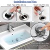 AzWzz 2 Pack Bathroom Sink Stopper,Sink Hair Catcher,Bathro