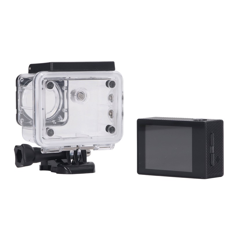 Outdoor Sports Camera 4K Wifi ABS Waterproof High Definition Black