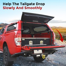 Vepagoo Tailgate Assist Shock Struts fit for 2011-2017 FORD PX Ranger 2012-2018 Mazda BT-50 Damper Soft Open, 2PCS