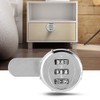 2pcs 30mm/1.18in 3-Digit Mechanical Code Password Lock for Cabinet Wardrobe