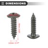 Motoforti Universal U-Clip and Screw Assortment Kit, Metal, Army Green,