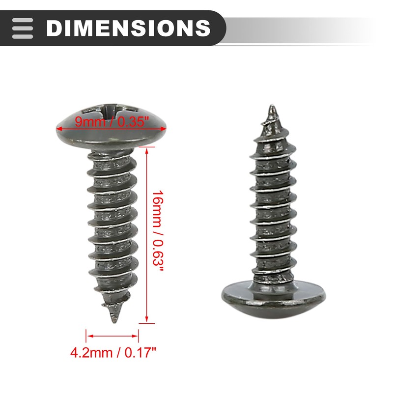 Motoforti Universal U-Clip and Screw Assortment Kit, Metal, Army Green,