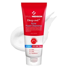 PAULMEDISON 155ml 4177526 Deep Red Acne Foam Cleansing 1 unit / PAULMEDISON 155ml 4177526 딥레드아크네폼클렌징 1개
