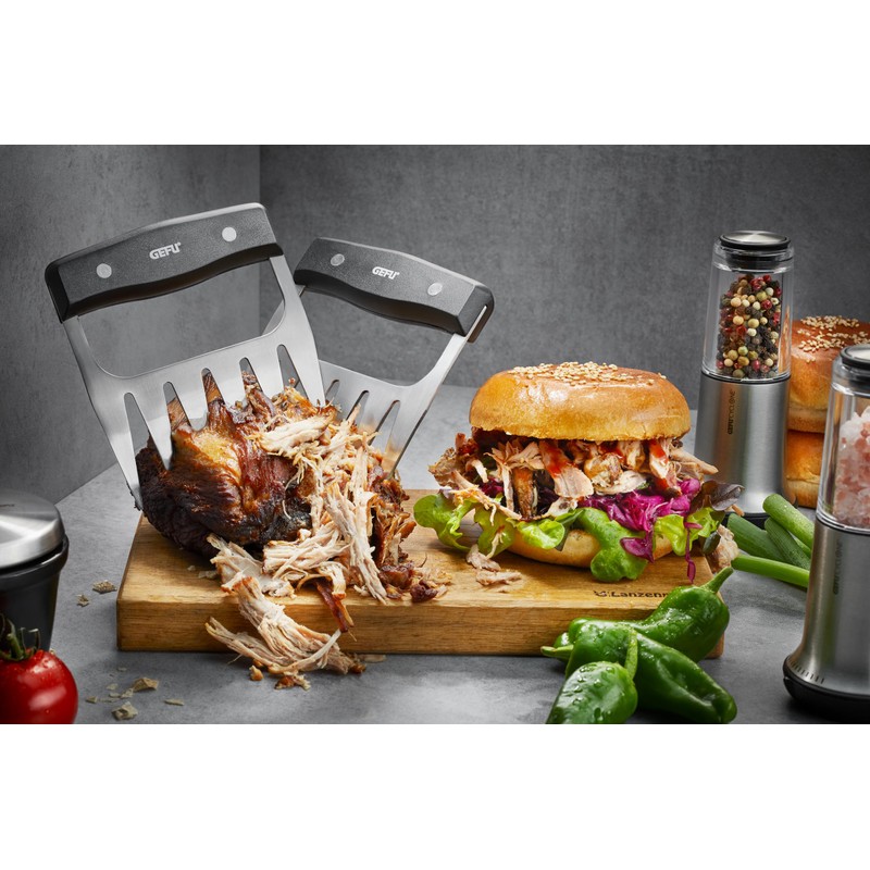 GEFU BBQ Meat Claws Silver/Black 30 x 30 x 30