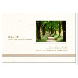 metALUm Thank You Cards Mourning | Forest Path | 10 Cards | 1501006S