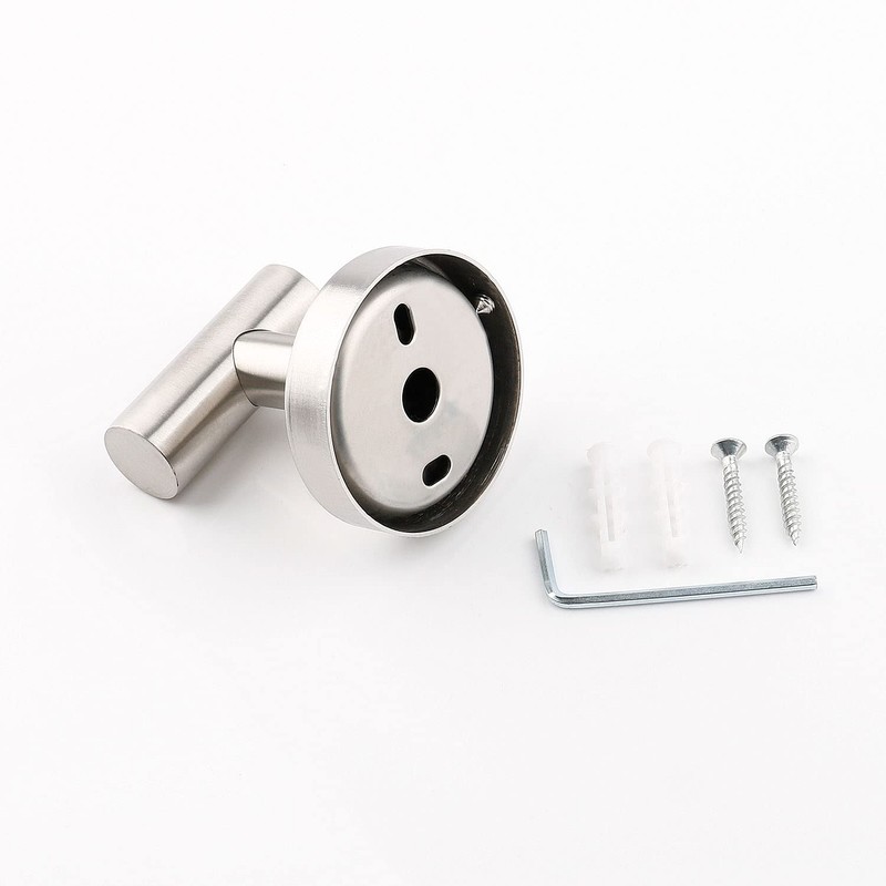 Towel Holders for Bathrooms Wall Mounted - 3 Set Silver
