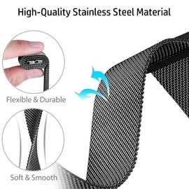 Harikiri Magnetic Straps Compatible with aeac IDW19,22mm Metal Strap for Popglory P66/Donerton T50S/T50H,TOOBUR/ENOMIR/Yoever//Poounur/RUIMEN IDW13/IDW16/IDW18/IDW19/BW0/LW51/LW11/LW83