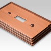 Amerelle Steps Triple Rocker Cast Metal Wallplate in Antique Copper
