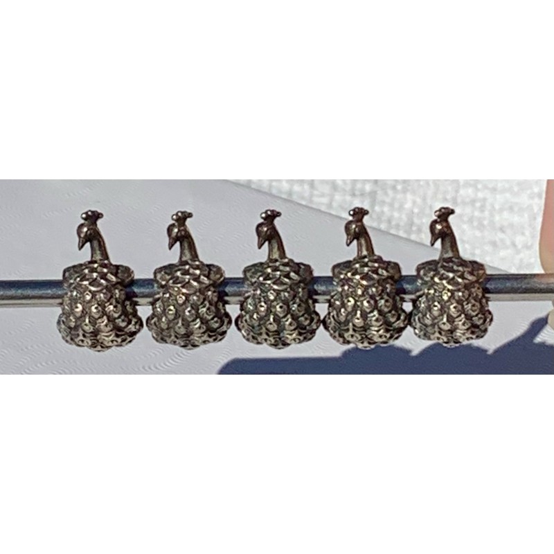 Faerybeads Beautiful Faerybeads Peacock Silver Bead Charm HTF! *SOLD SEPARATELY*